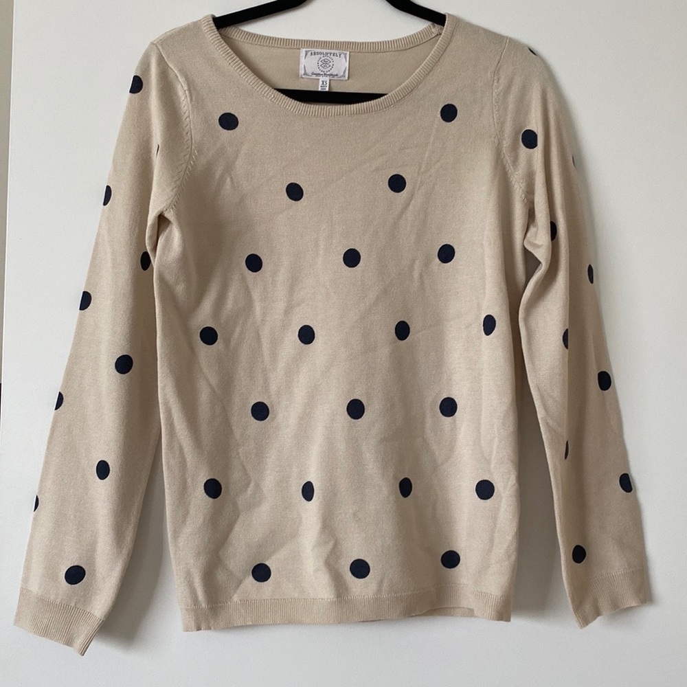 Polka dot sweater